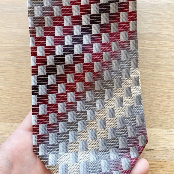 ALEXANDER JULIAN COLOURS Men's Multi Striped Handmade Polyester Necktie sz OS - Picture 4 of 14